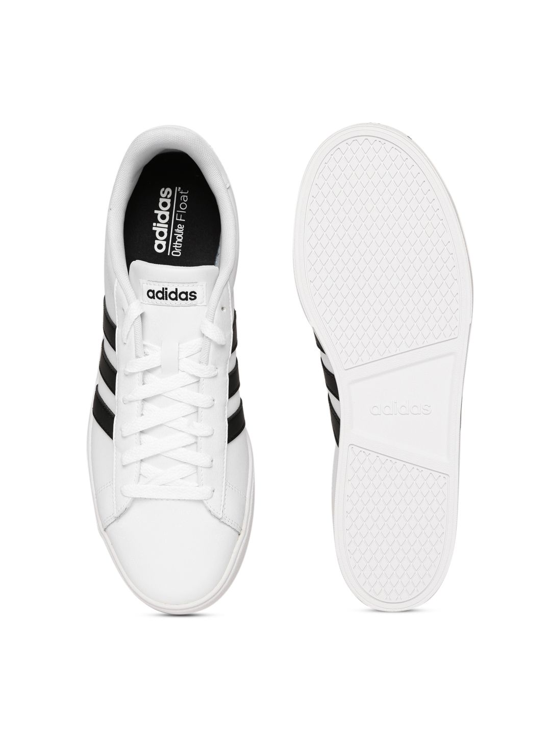 Buy ADIDAS Men White DAILY 2.0 Leather Sneakers - Casual Shoes for Men  3098954 | Myntra