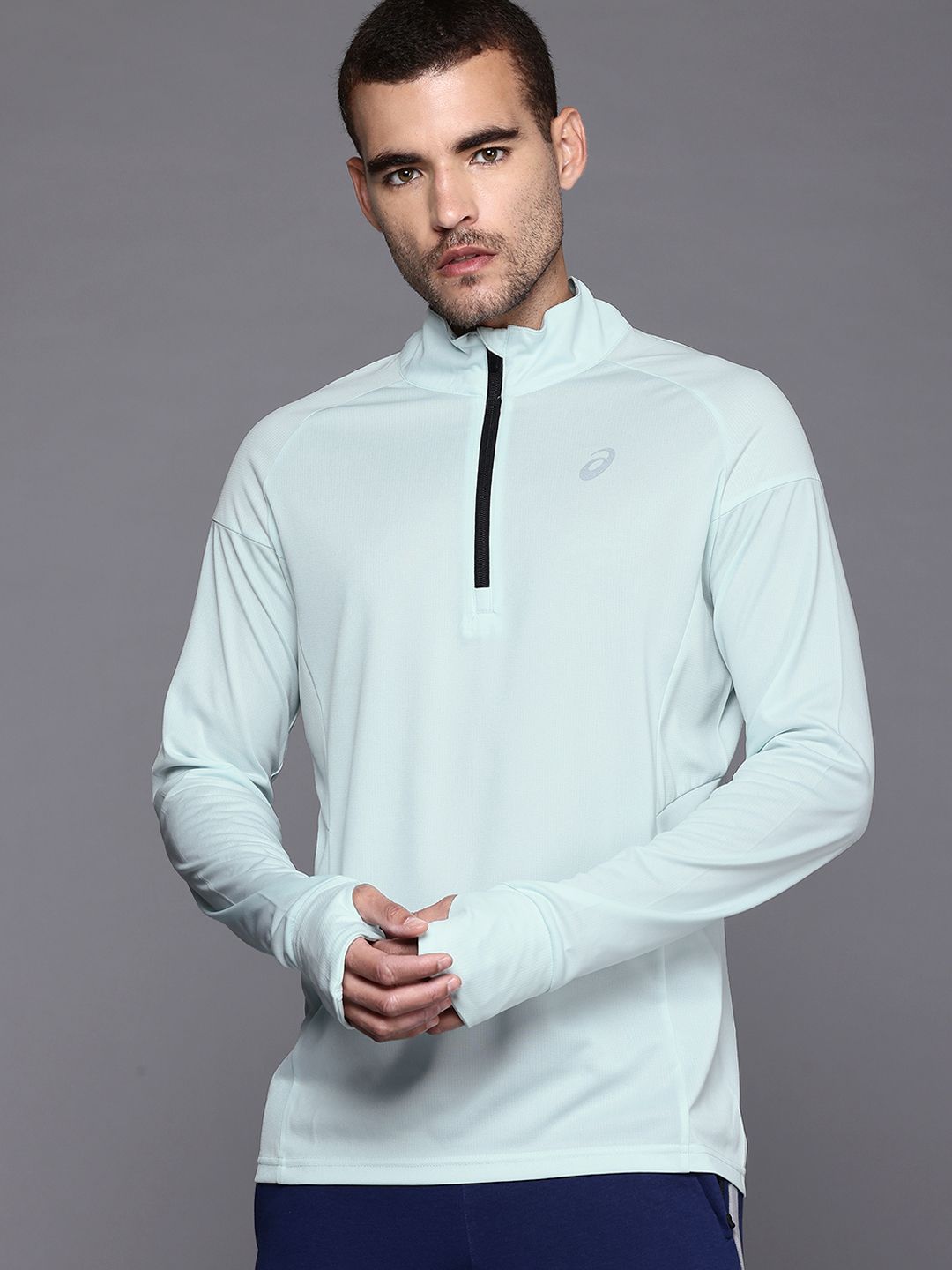 hia_　0226 Buy ASICS High Neck Zipper T-shirt - Tshirts for Men 30998301 | Myntra