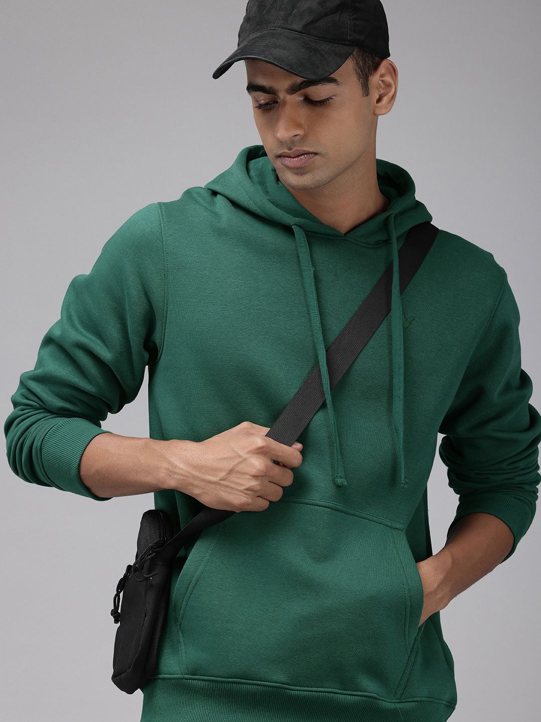 Wildcraft Solid Hooded Pullover Sweatshirt