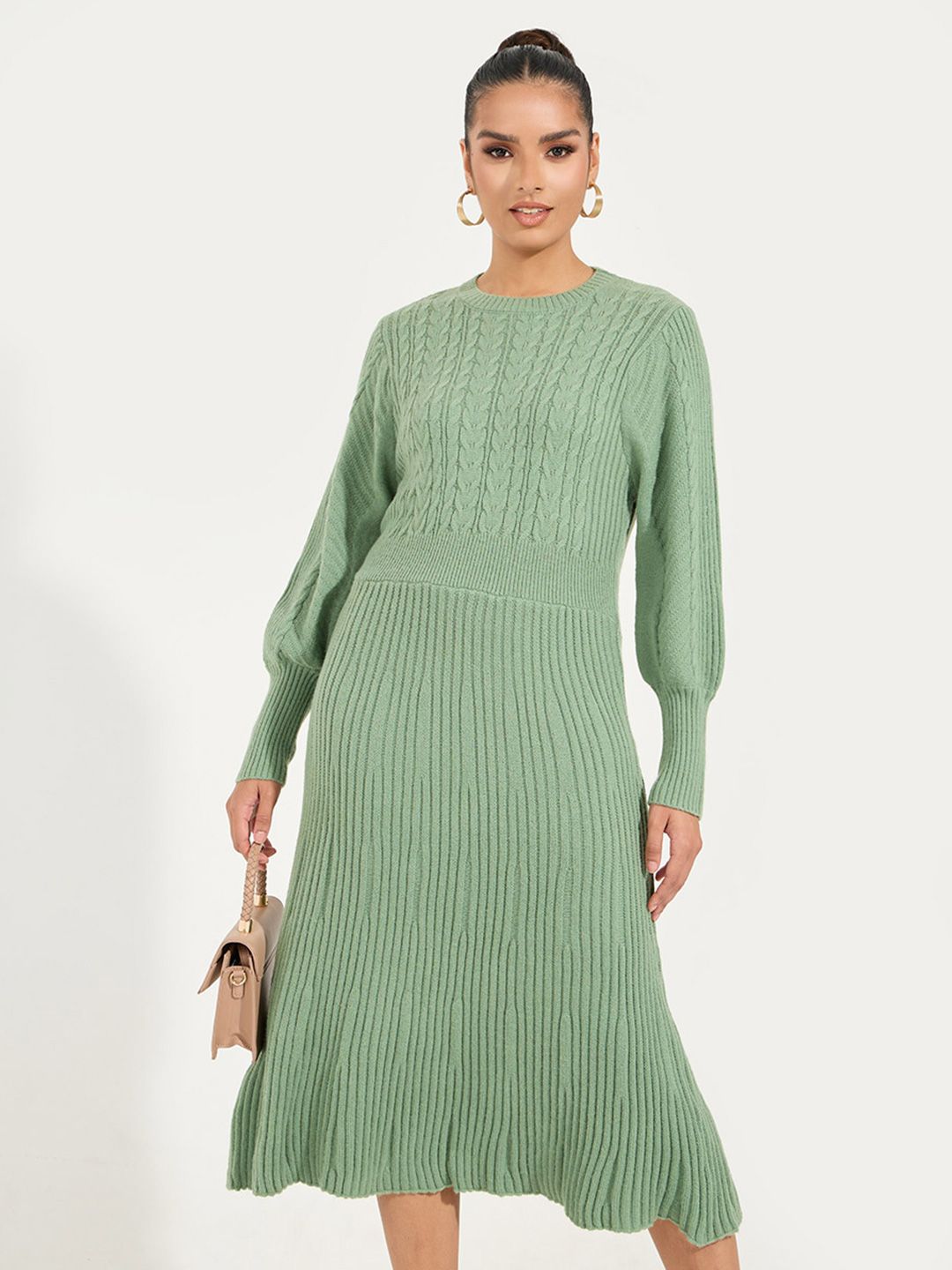gold sequin midi dress with sleeves Gigii's AURA GOLD SEQUIN MIDI DRESS
