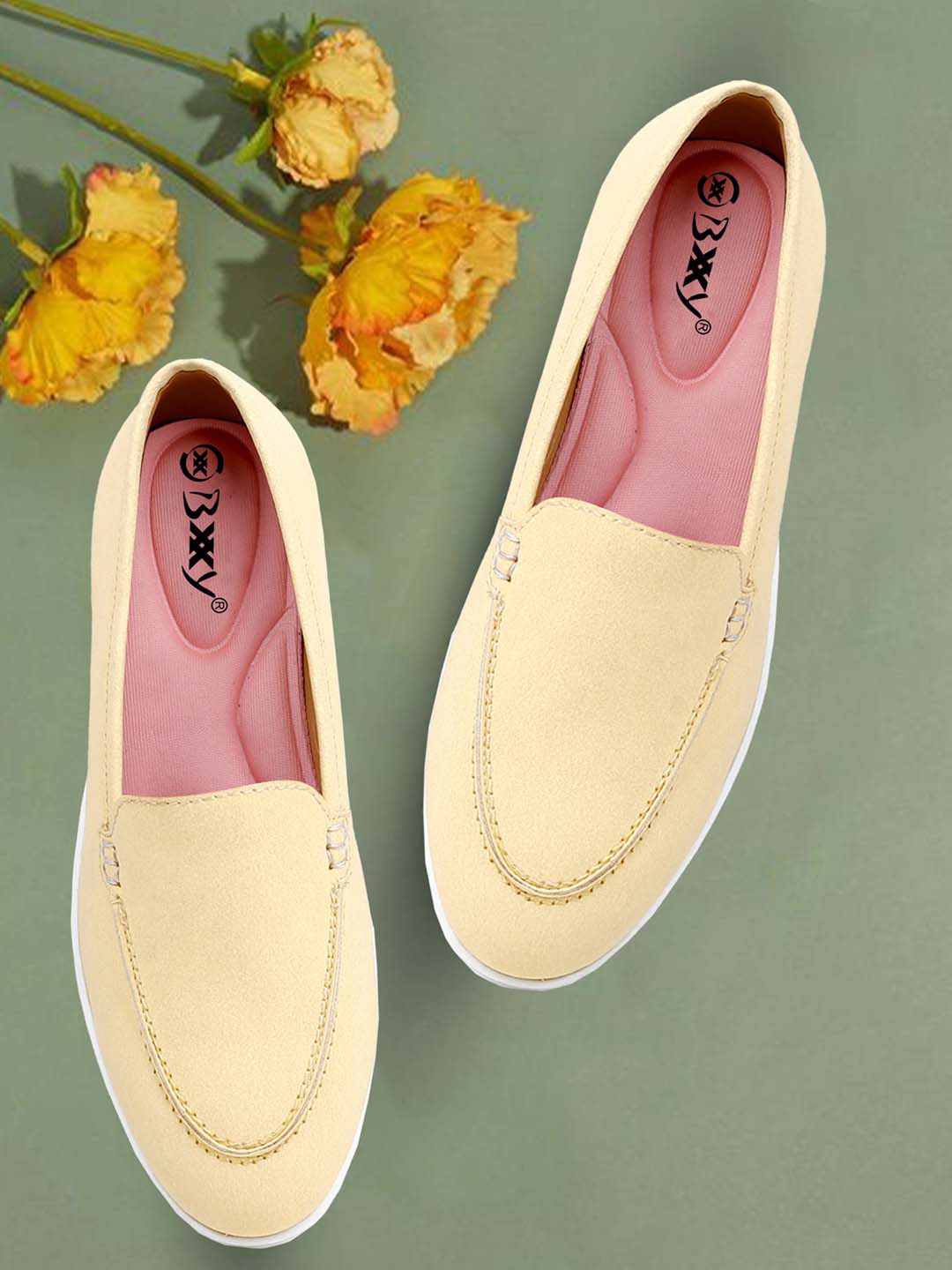 Bxxy Women Suede Slip-ons PU Loafers