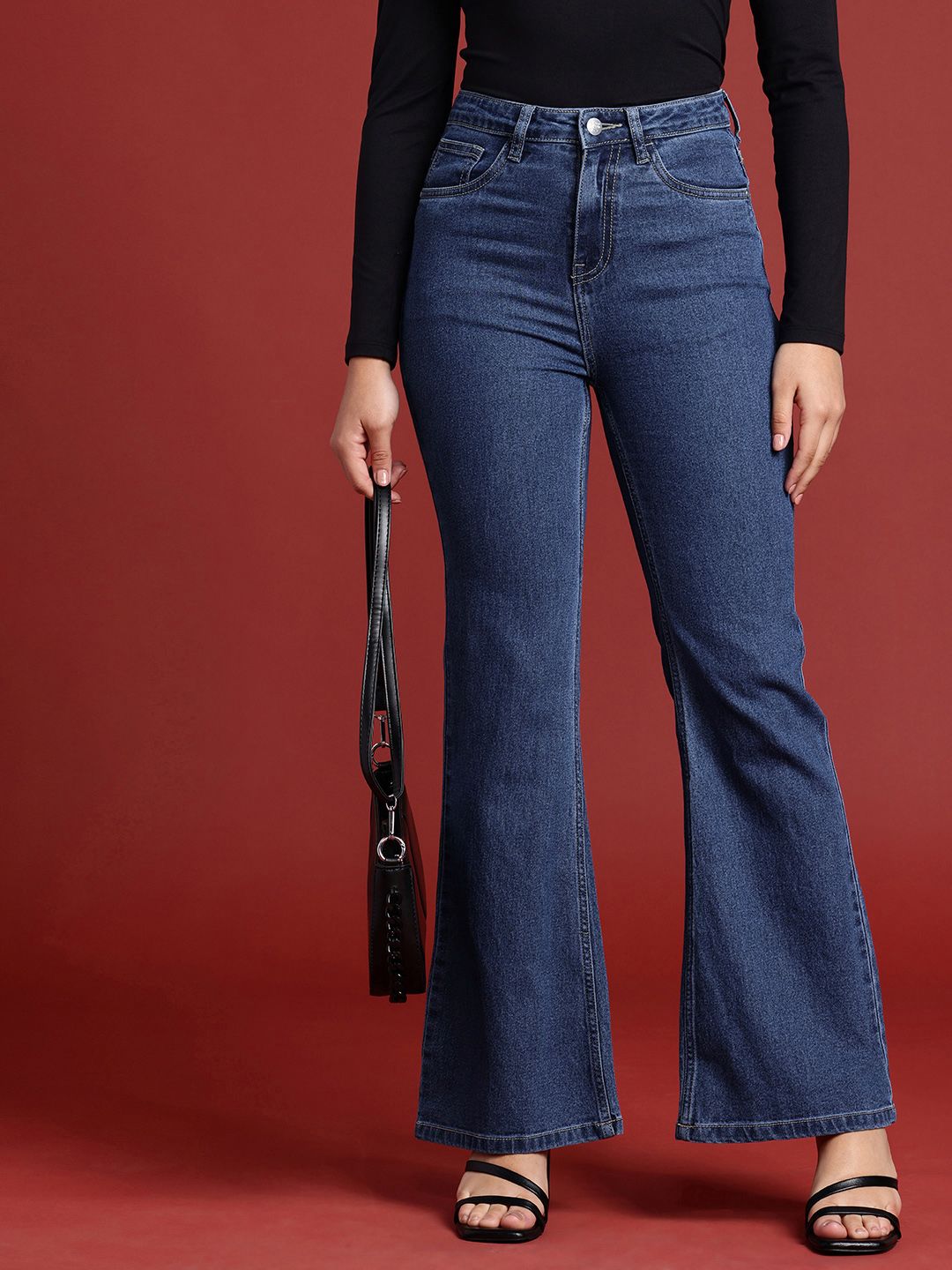 all about you Women Bootcut High-Rise Stretchable Jeans