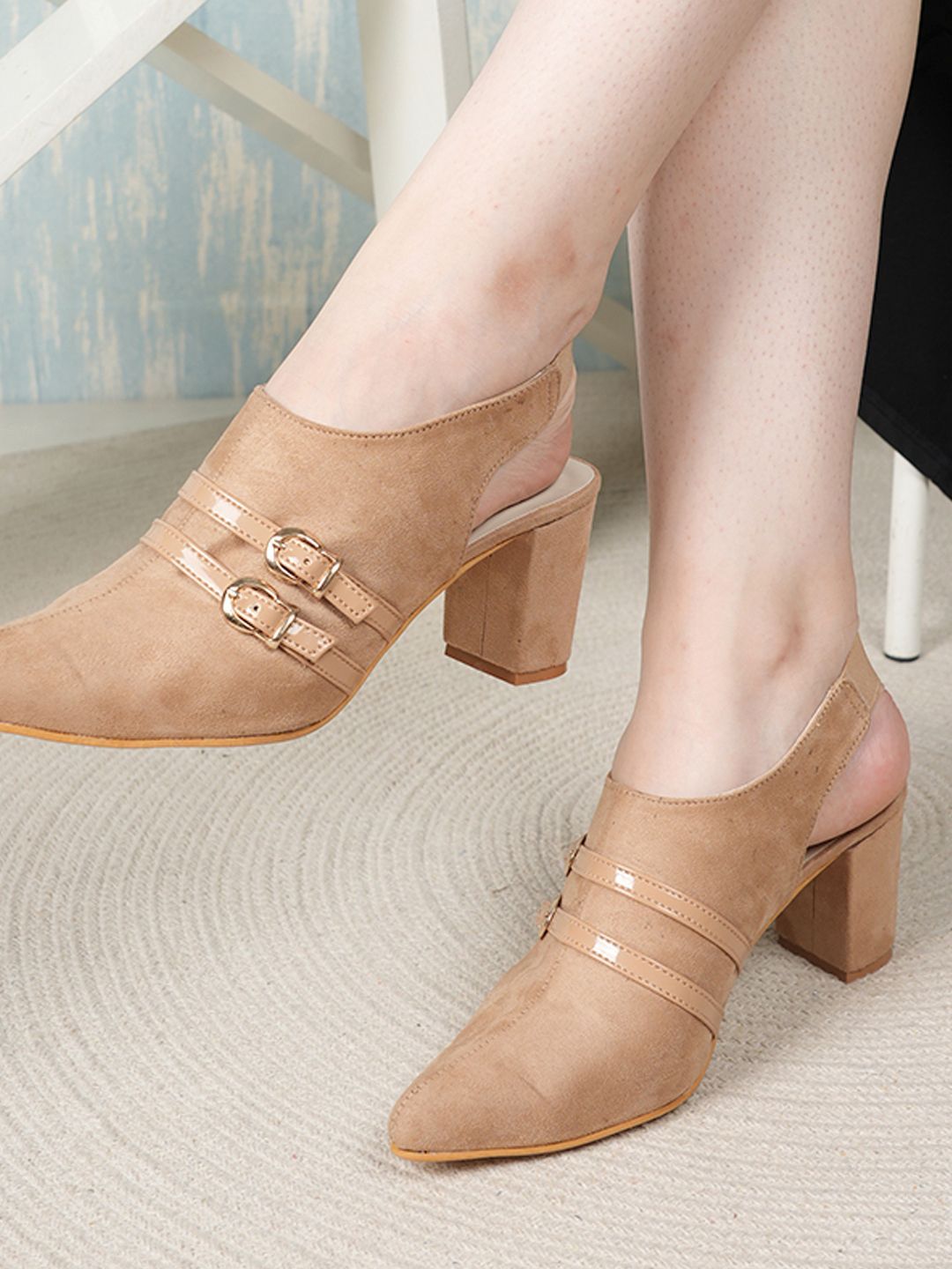 The Roadster Lifestyle Co Solid Women Block Heels