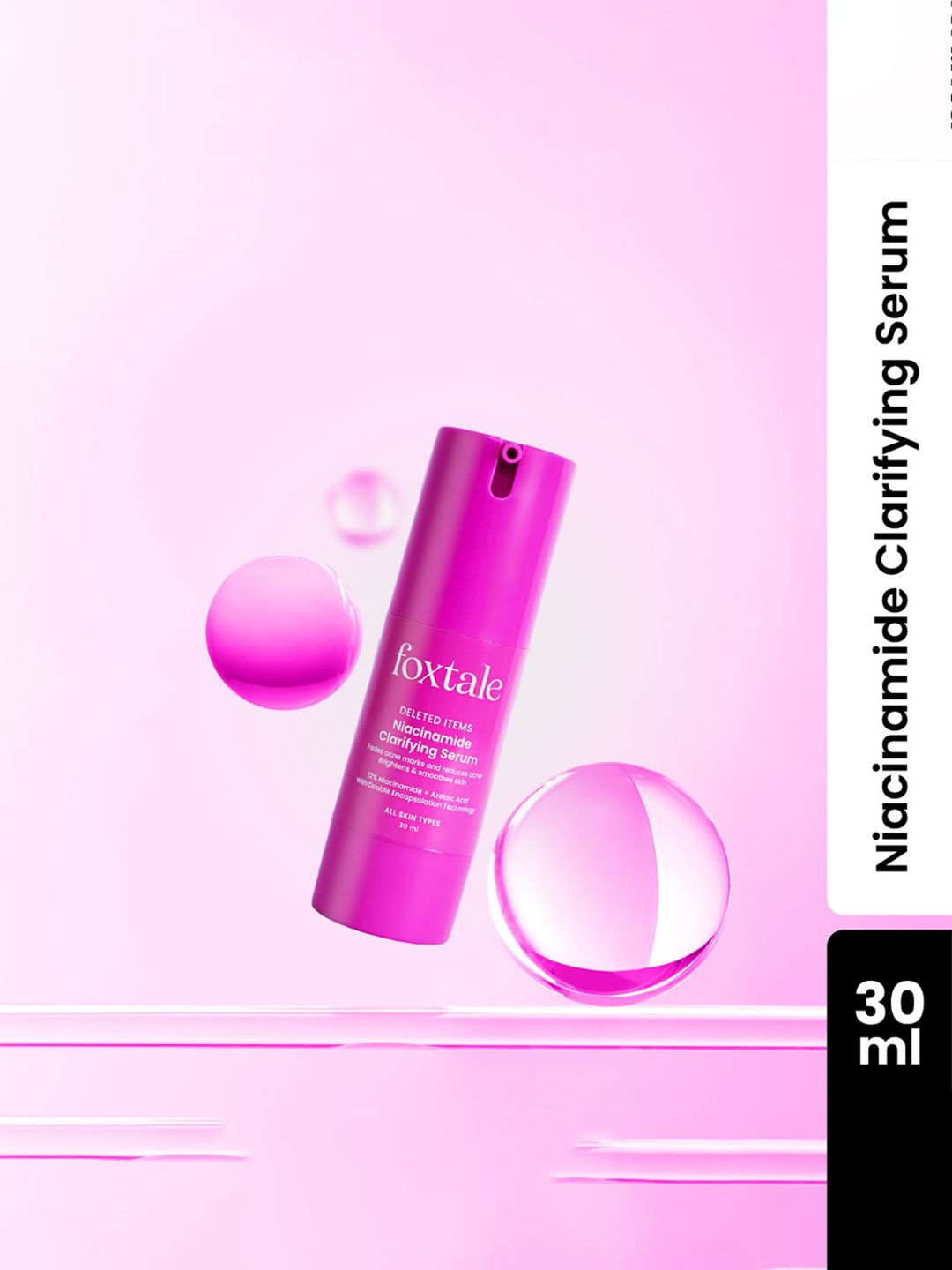 FoxTale 12% Niacinamide Azelaic Acid Clarifying Serum - 30ml