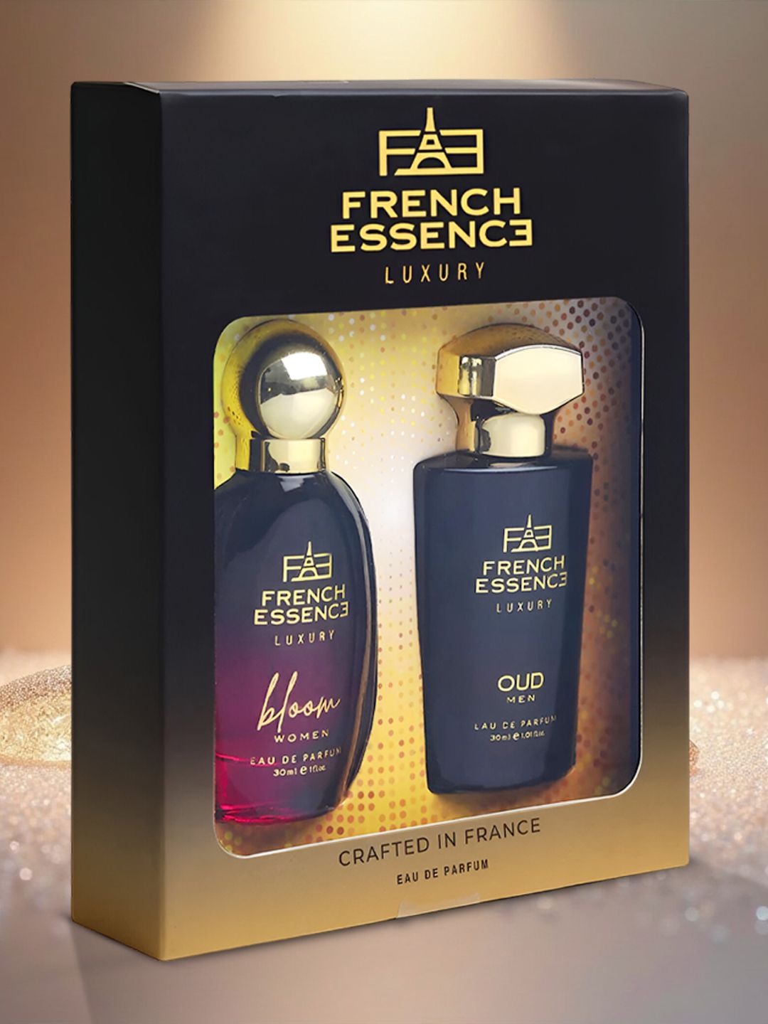FRENCH ESSENCE Set Of 2 Bloom & Oudh Long Lasting Eau De Parfum - 30 ml Each