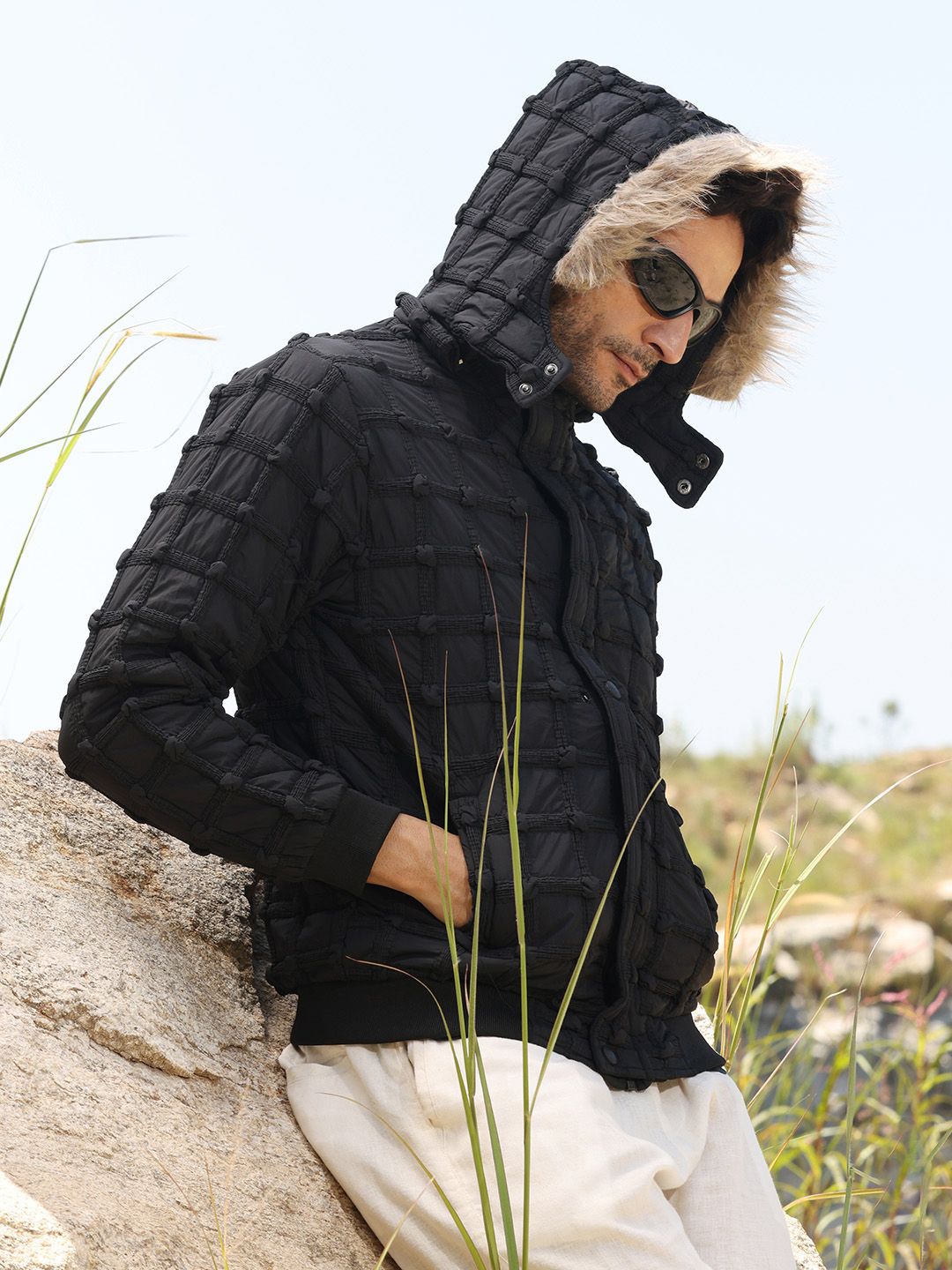 CAHOOT Men Hooded Lightweight Puffer Jacket