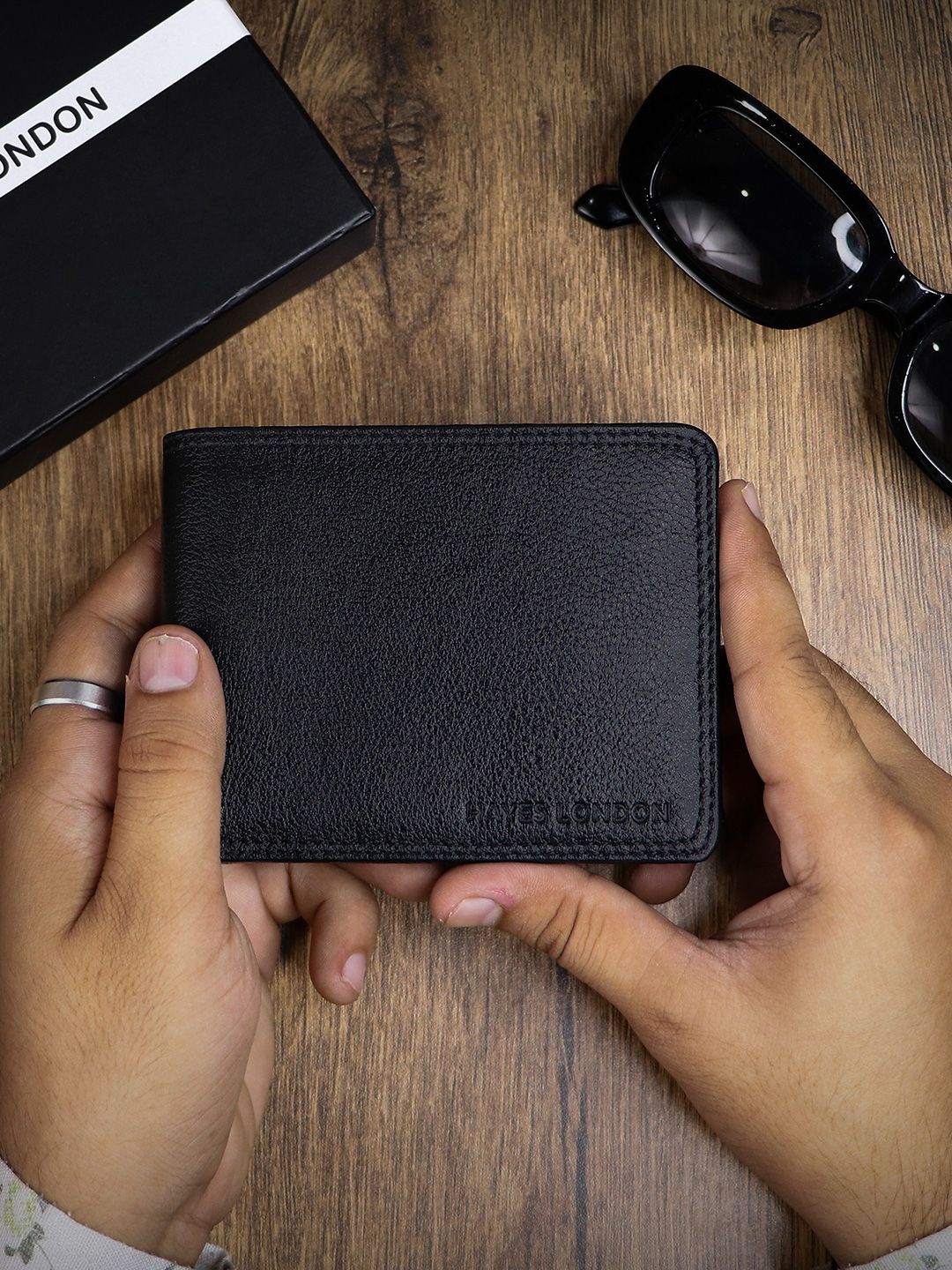 Hayes London Men Wallets Genuine Leather with RFID Blocking