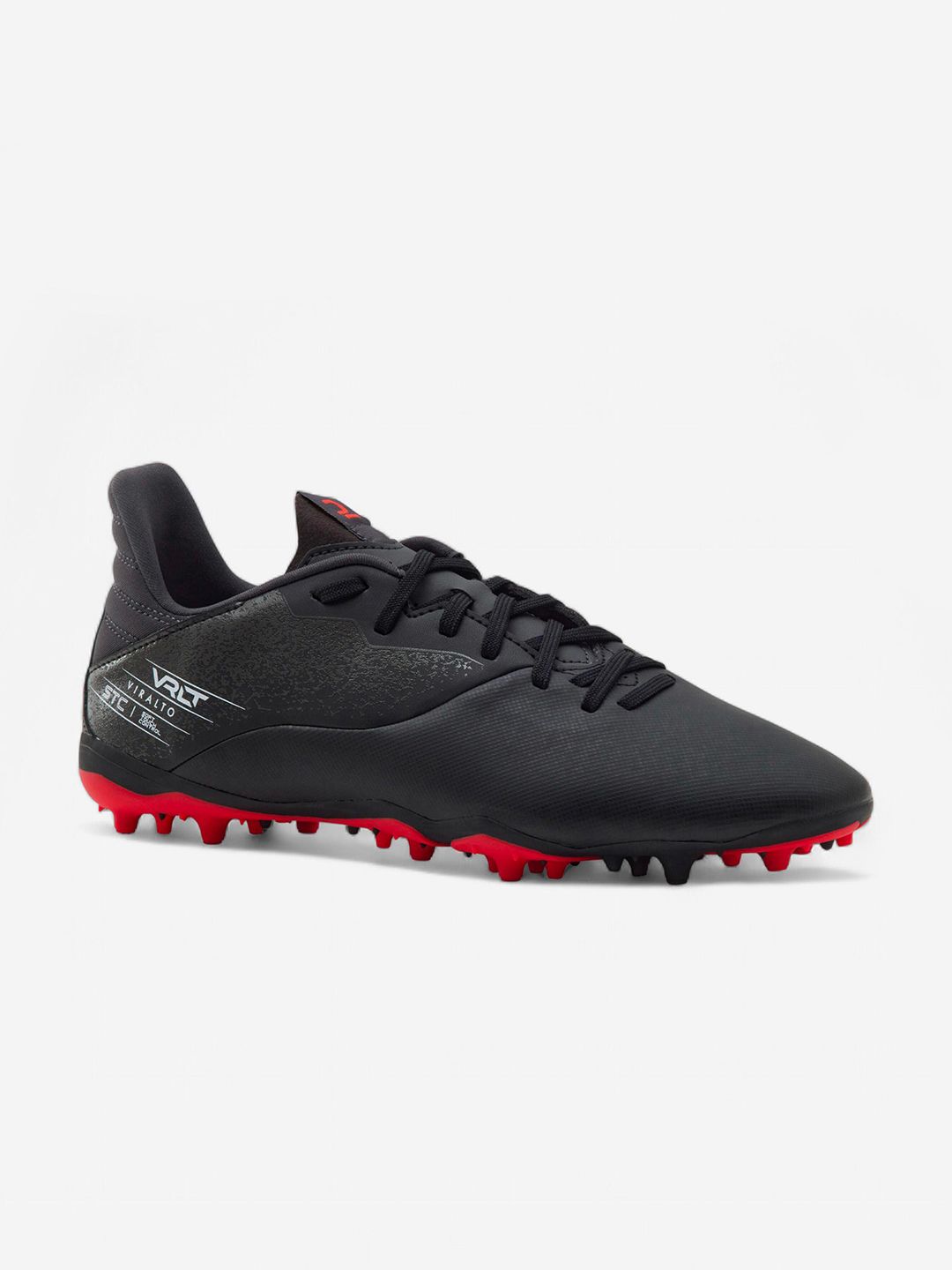 Decathlon Kipsta - Men Black and Red Viralto I MG AG Traction Football Boots