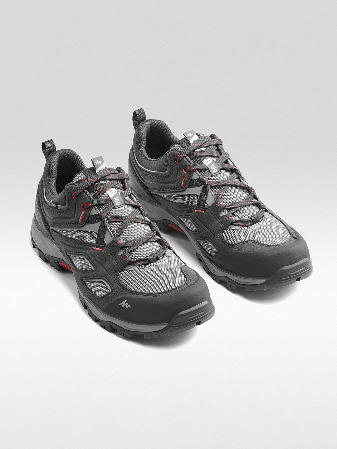 Decathlon Quechua - Men Grey MH100 Waterproof Hiking Shoes