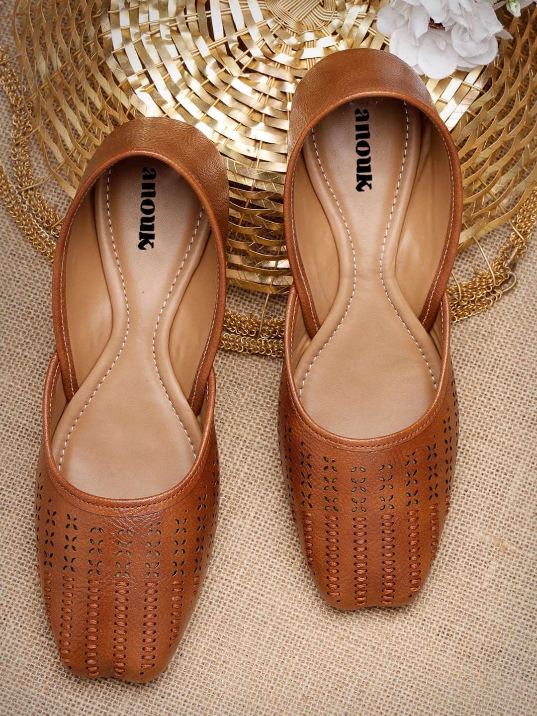 Anouk Women Embellished Mojaris