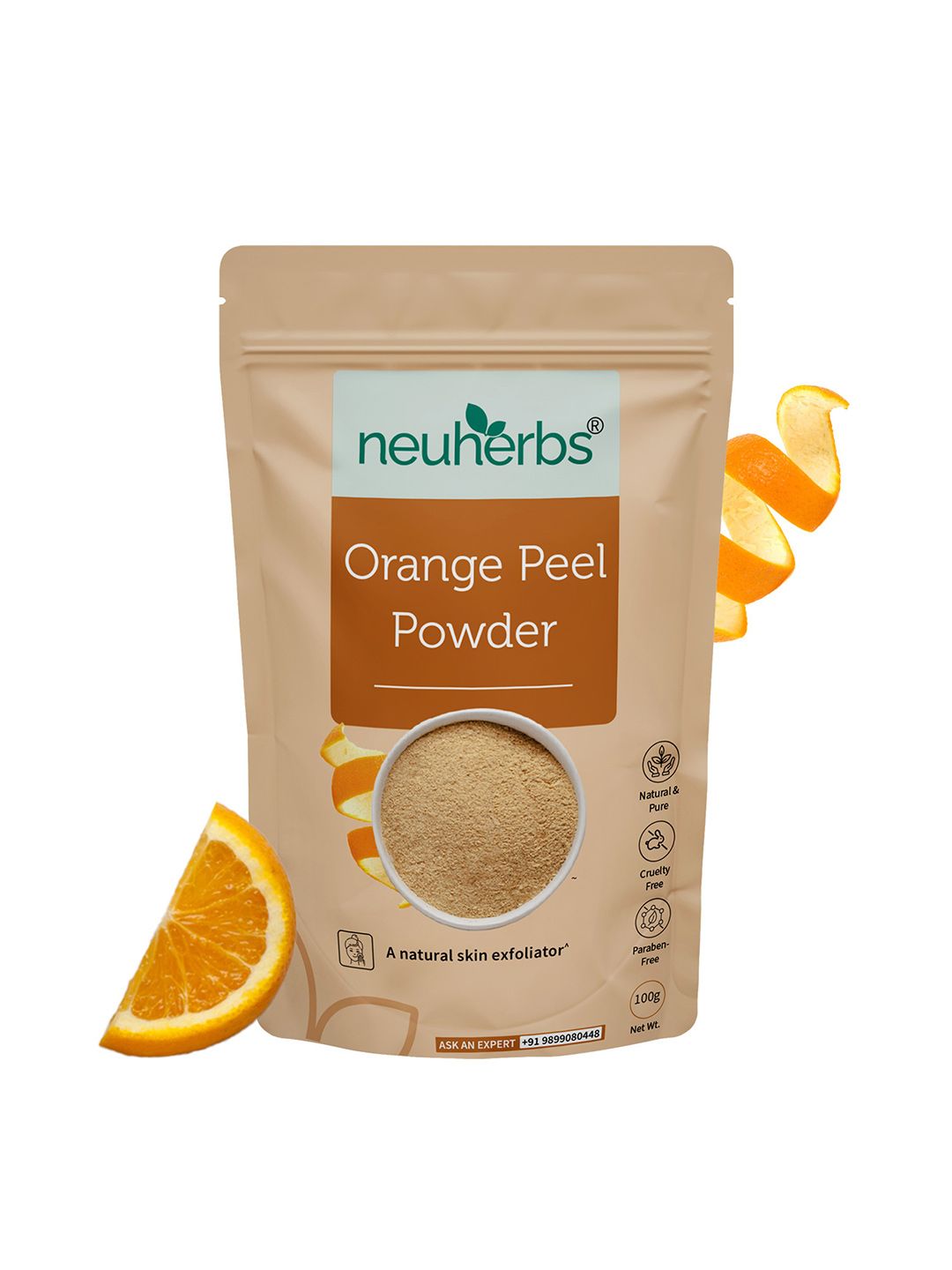 Neuherbs Orange Peel Powder Face Pack - 100 g