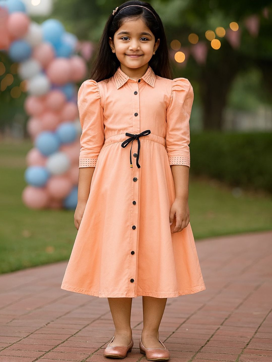 Wish Karo Girls Fit & Flare Dress
