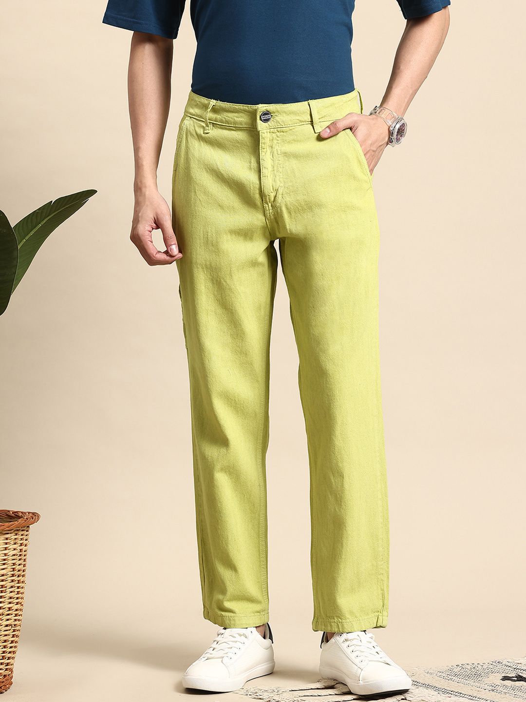 Mast & Harbour Men Relaxed Fit Carpenter Jeans