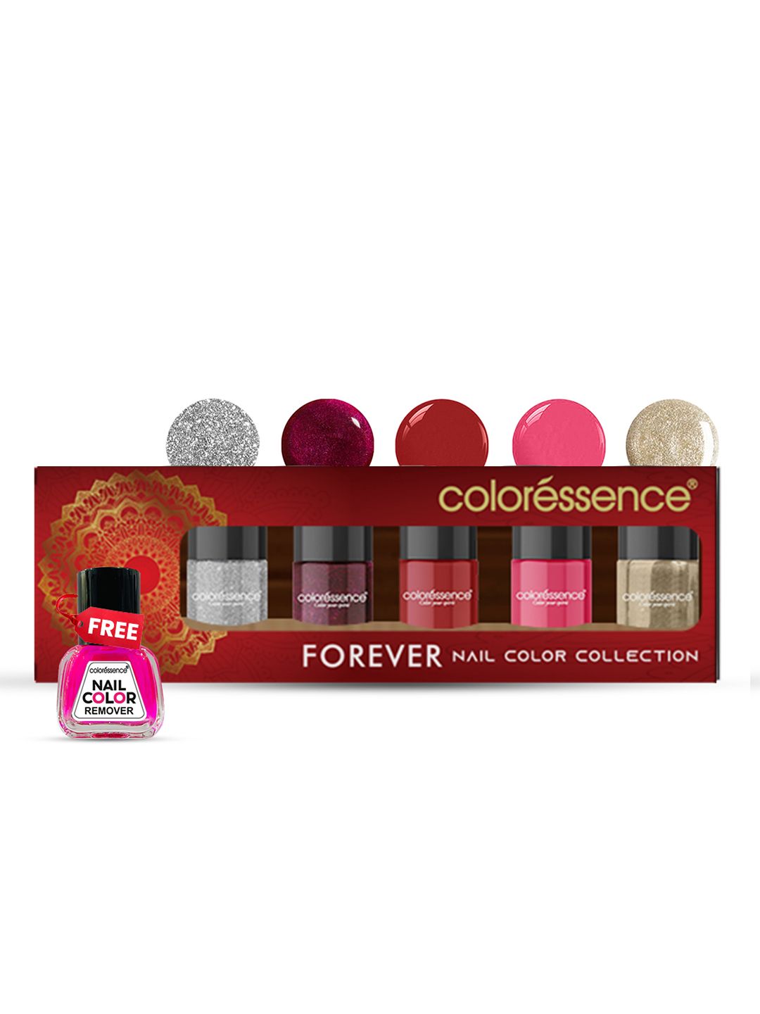 Coloressence Forever Nail Paint Kit with Bridal & Festive Shades - 6 ml each