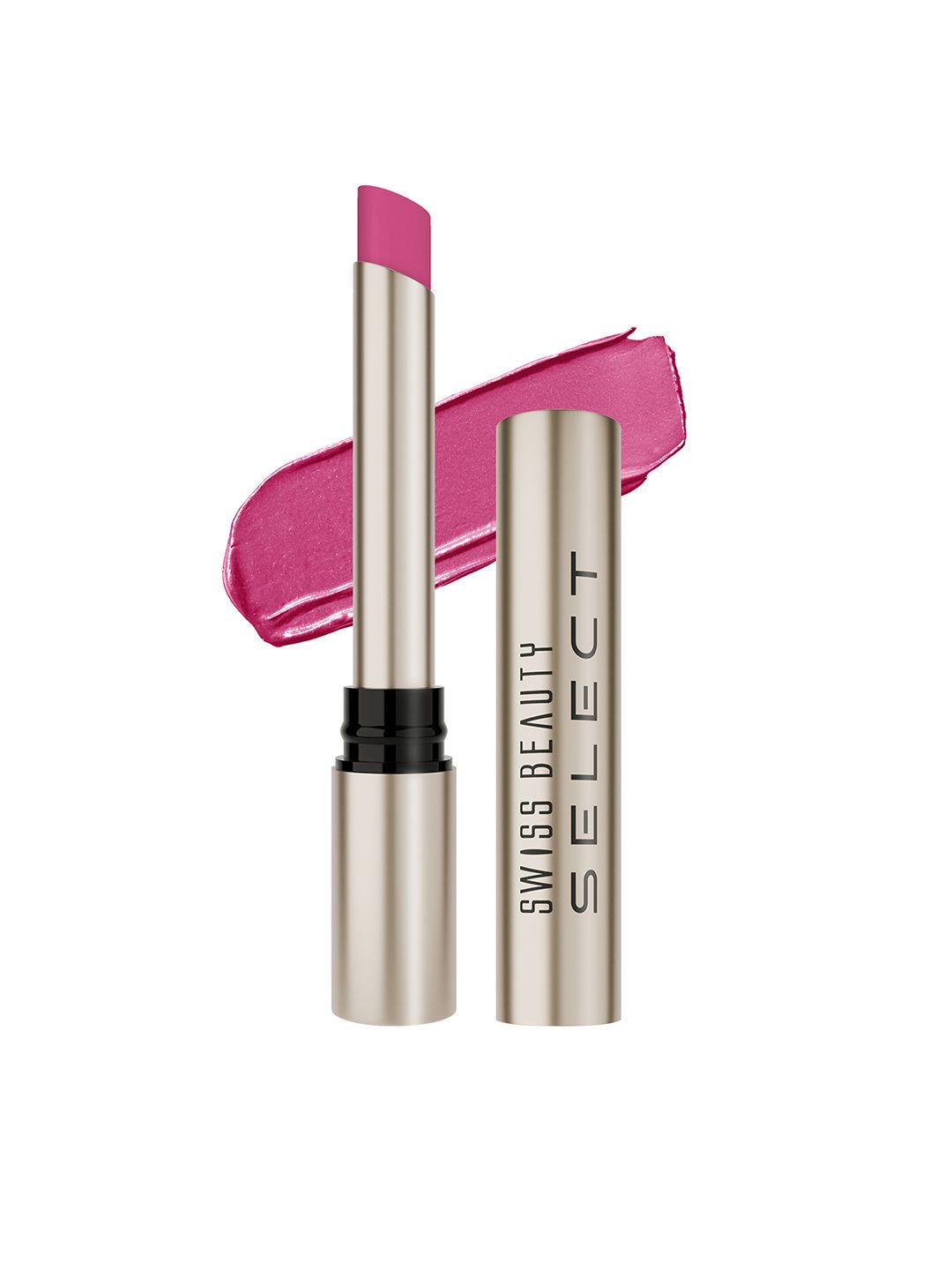 SWISS BEAUTY Select High On Shine Creamy Lipstick with Vitamin E - Rose Quartz