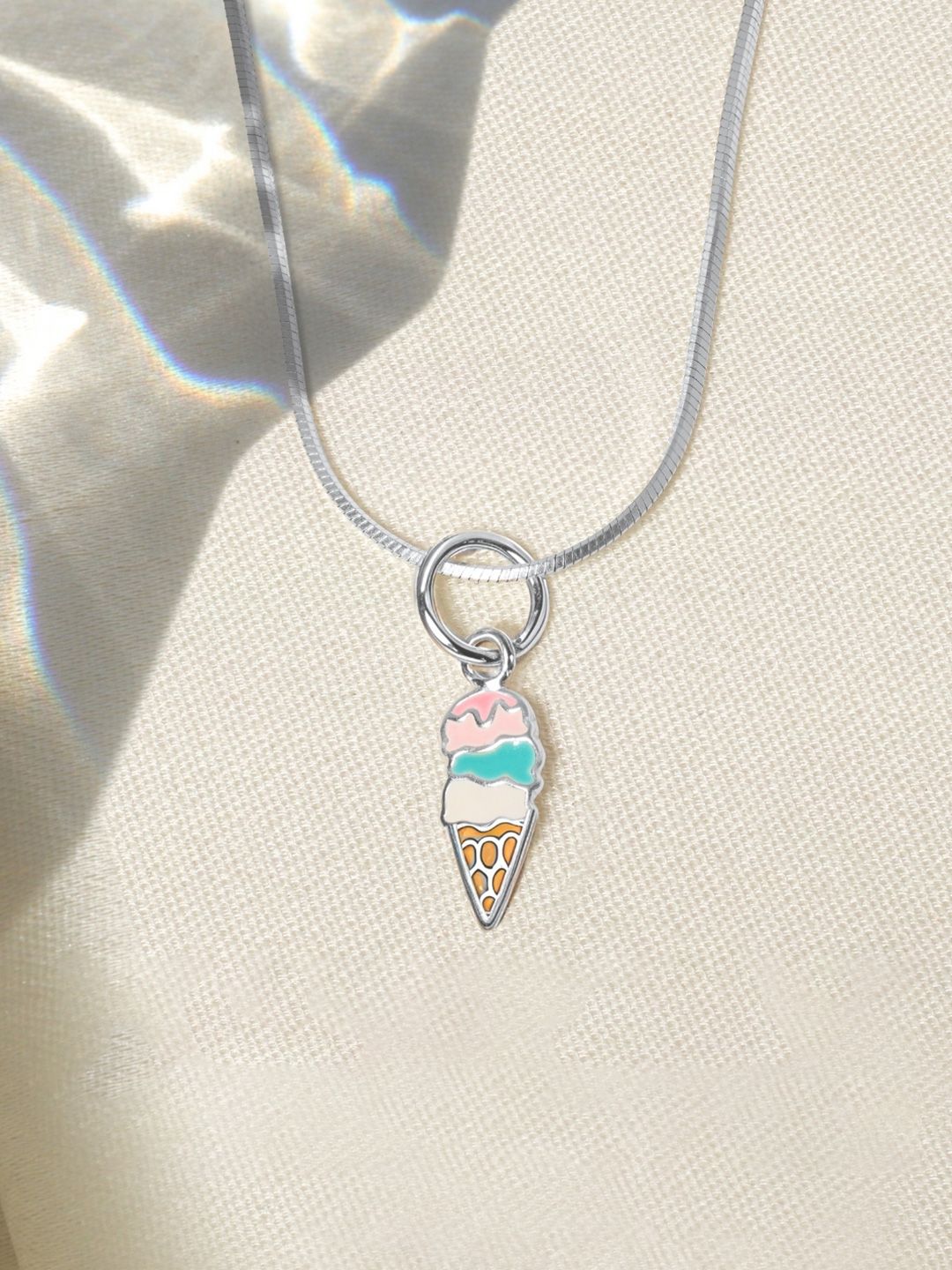 Buy HighSpark Girls Three layers Ice Cream Cone-Shaped Pendant