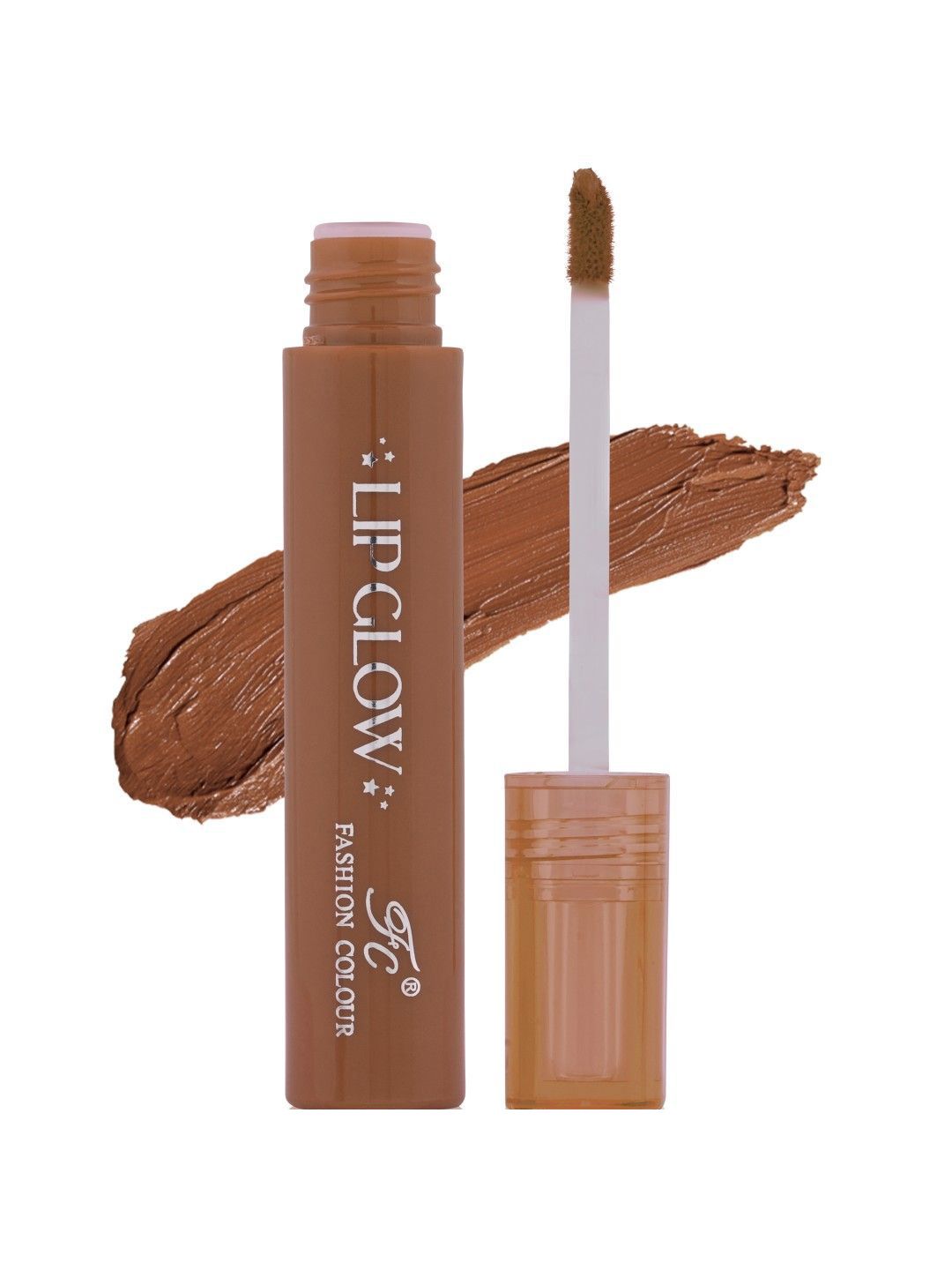 Fashion Colour Pretty Lip Glow Non Transfer Liquid Lipstick - 3ml - Terracotta 18