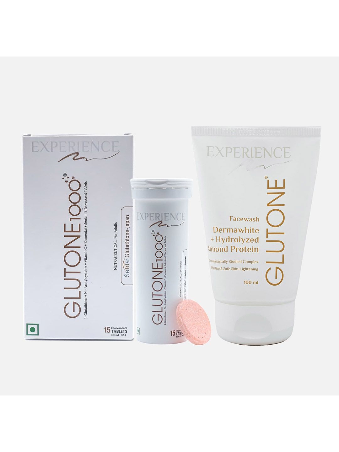 Buy GLUTONE Set of Glutone1000 Effervescent Tablets - 15 Tablet & Dream  White Facewash - 100ml - Skin Supplements for Unisex 31225121 | Myntra