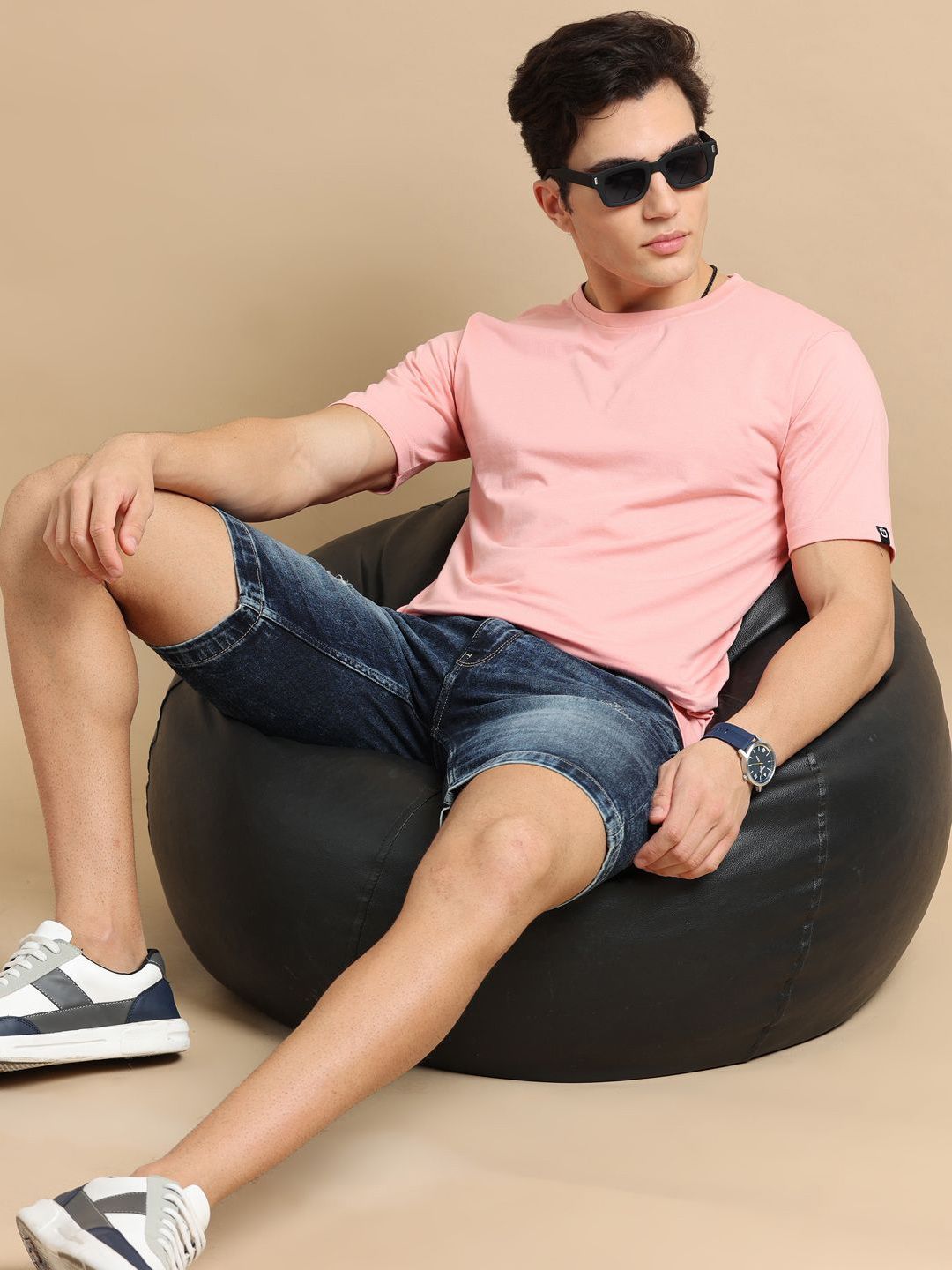 Bushirt Men Cotton Regular Fit T-shirt