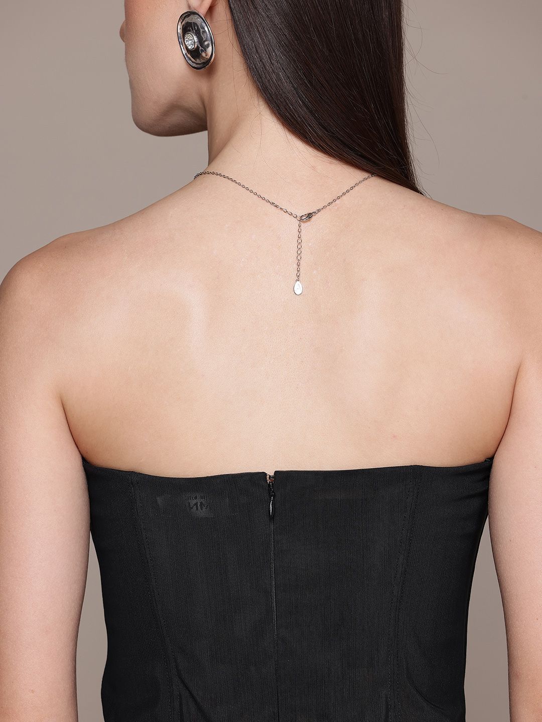 Buy MANGO Sheer Corset Drop-Waist Maxi Dress - Dresses for Women 31238707 |  Myntra