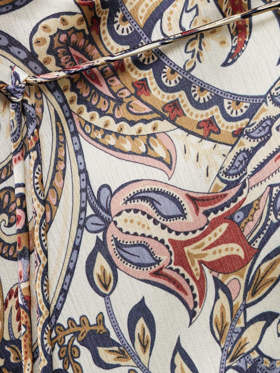 Ethnic Motifs Print Halter Neck A-Line Midi Dress