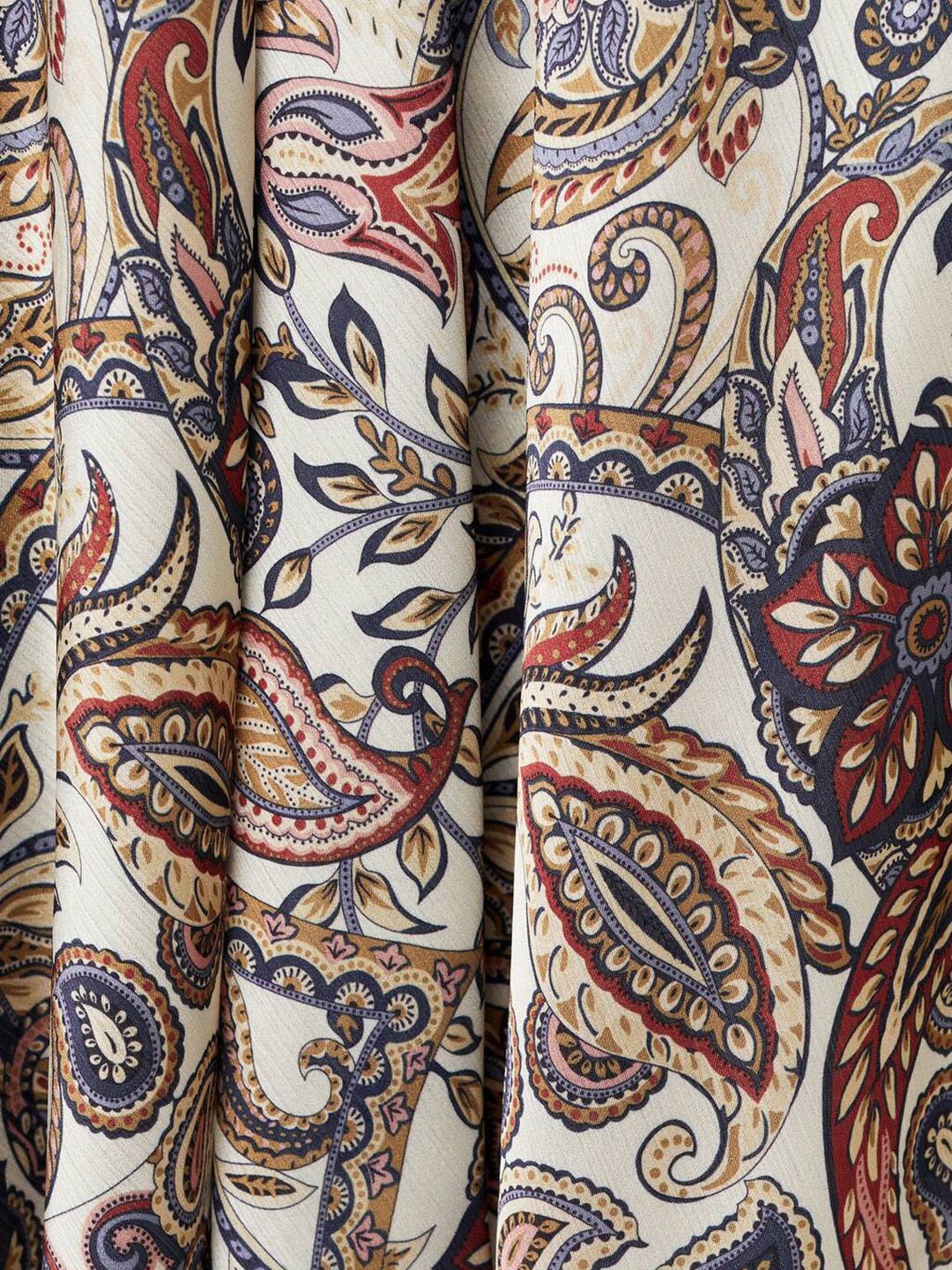 Ethnic Motifs Print Halter Neck A-Line Midi Dress