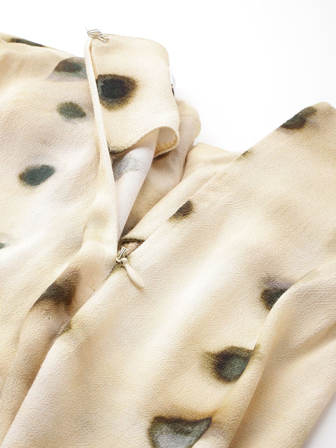 Printed Twisted Midi Skirt