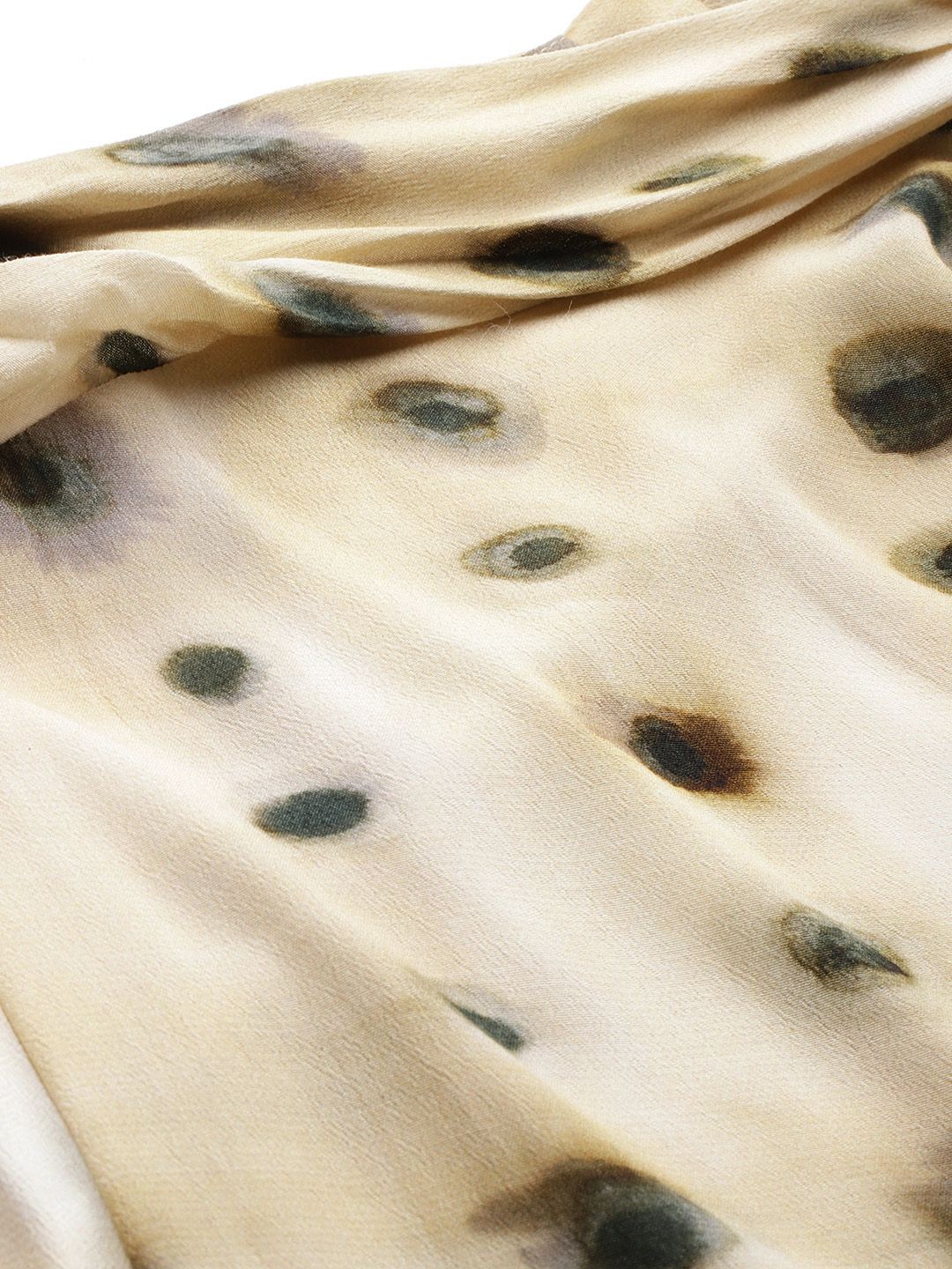 Printed Twisted Midi Skirt