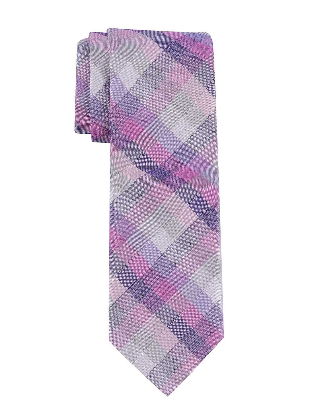 The Tie Hub Men Checked Broad Tie