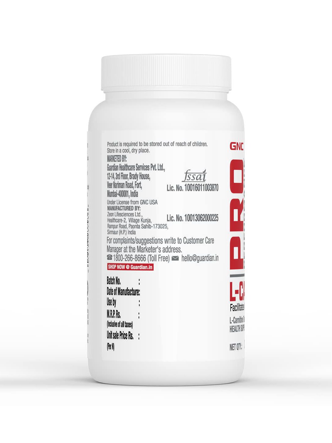 Buy GNC Pro Performance L-Carnitine - 30 N Capsules - Pre or Post Workout  for Unisex 31255573