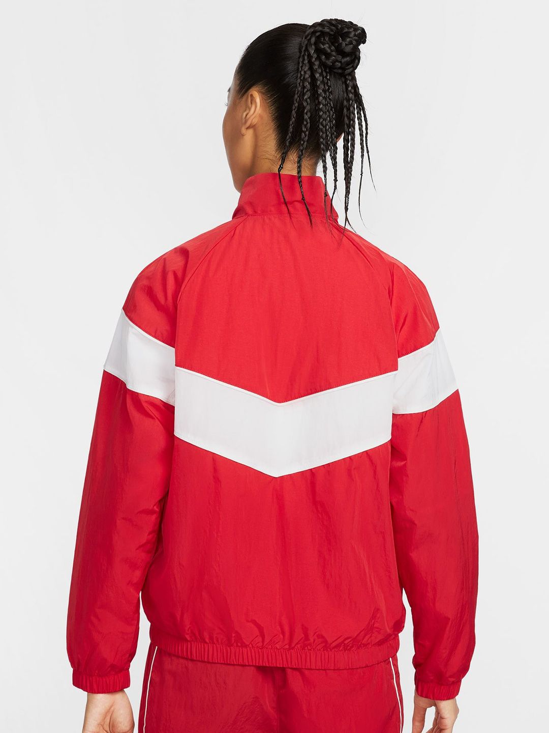 women's nike sportswear swoosh long windrunner jacket