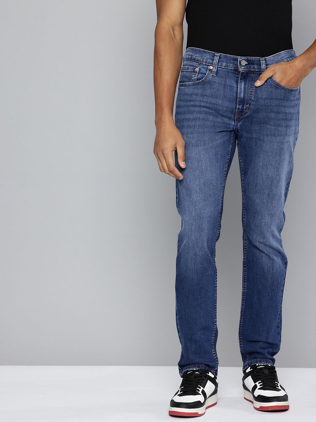 Levis Men 511 Slim Fit Heavy Fade Stretchable Jeans deal from myntra