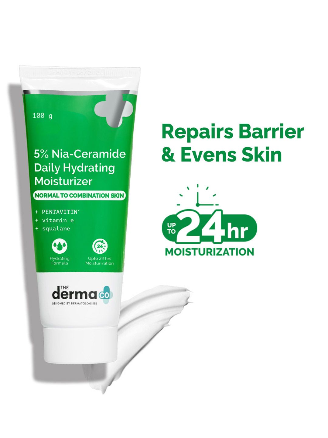 The Derma co. 5% Nia-Ceramide Daily Hydrating Moisturizer with Vitamin E & Squalane - 100g