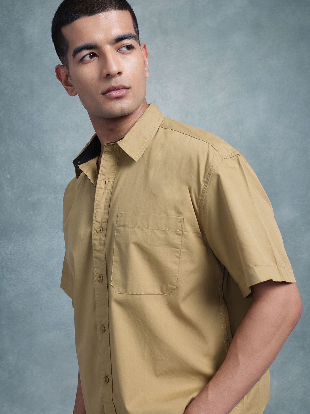 The Roadster Life Co. Relaxed Fit Pure Cotton Casual Shirt