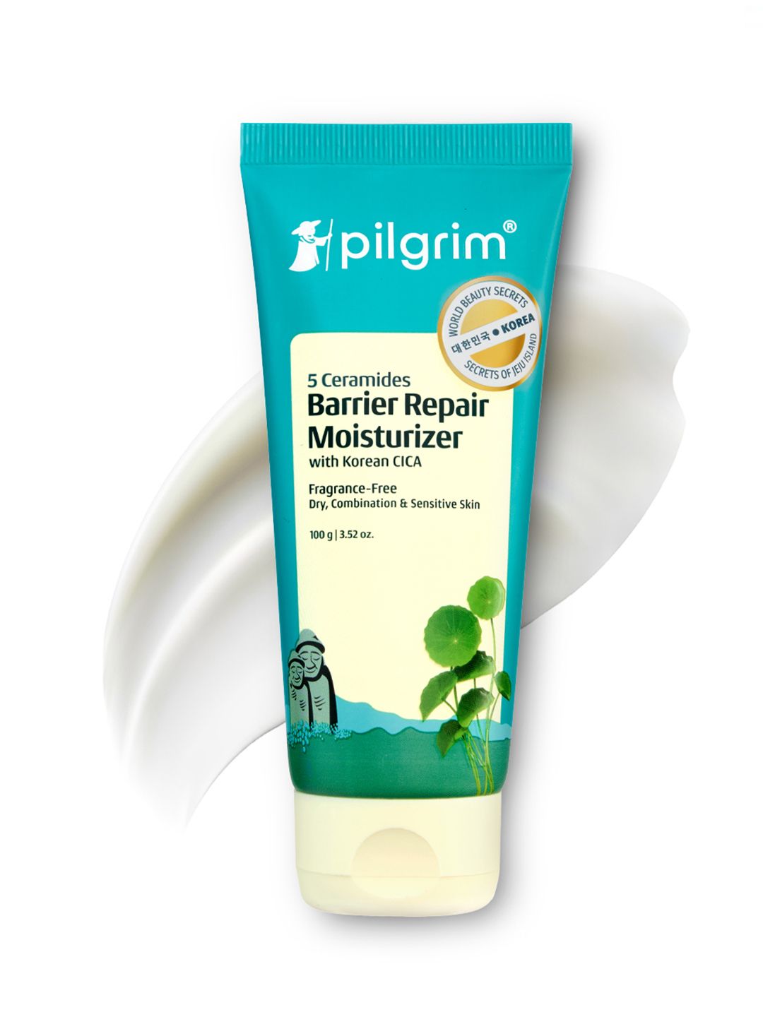 Barrier Repair Moisturizer Pilgrim 5 Ceramides Barrier Repair Lightweight Moisturizer with Koeran CICA - 100 g