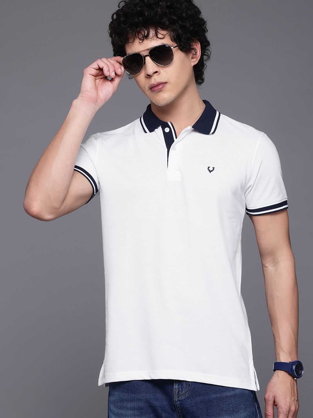 Allen Solly Men Polo Collar T-shirt