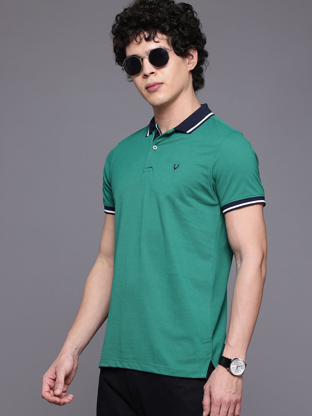 Allen Solly Men Polo Collar T-shirt