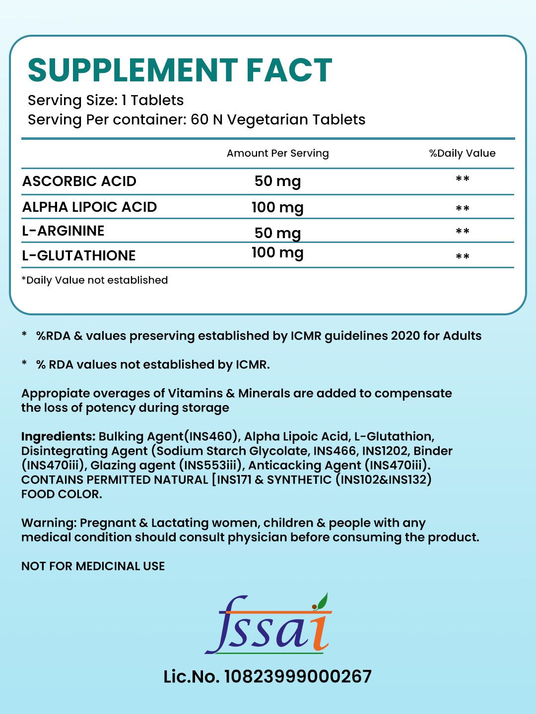 Buy Herbal max L-Glutathione Tablet for Glowing Skin & Reduce Pigmentation  - 60 Tablets - Skin Supplements for Unisex 31386094 | Myntra
