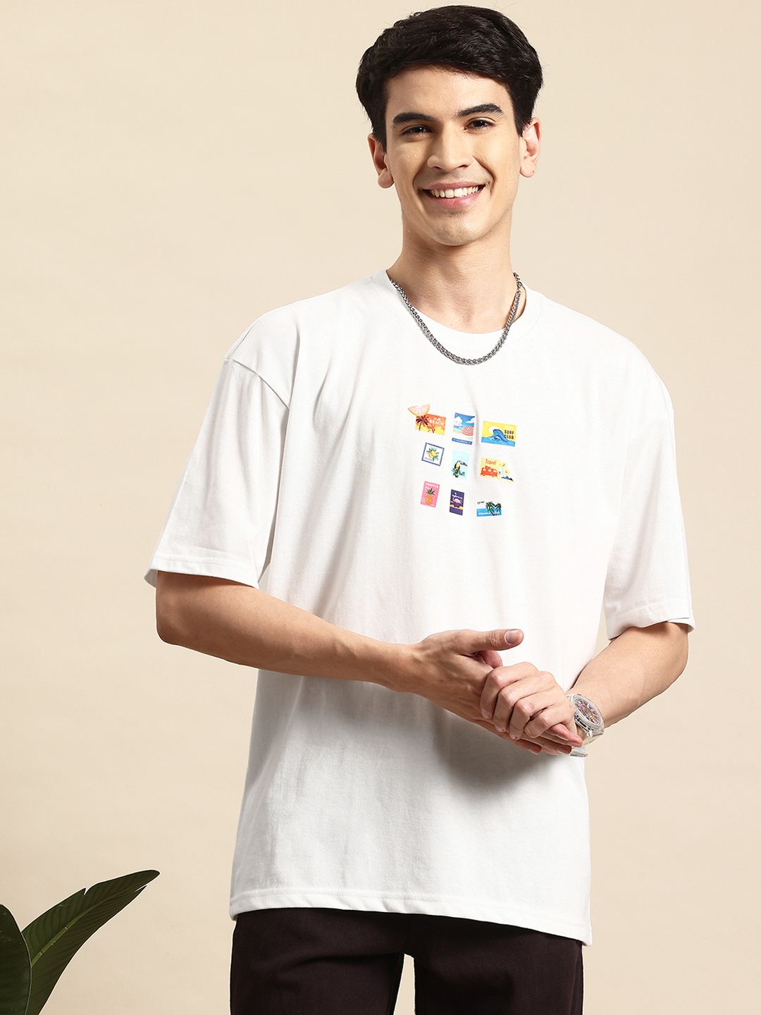Mast & Harbour Printed Relaxed T-shirt