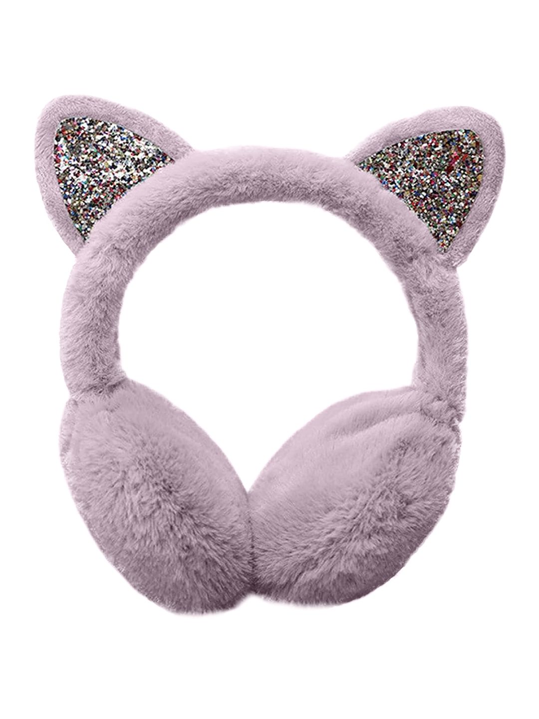 Buy SYGA Women Cat Ear Design Sequined Winter Ear Muffs - Headband