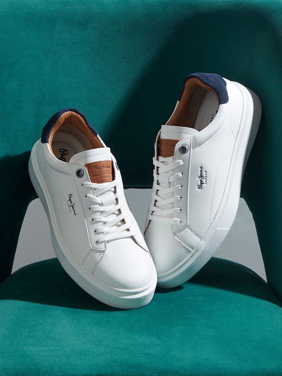 Pepe Jeans Men Round Toe Lace-Ups Sneakers