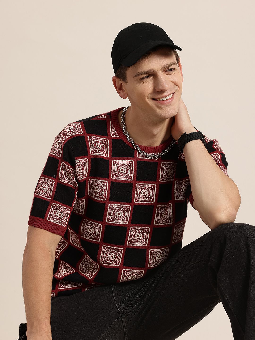 HERE&NOW Knitted Relaxed T-shirt