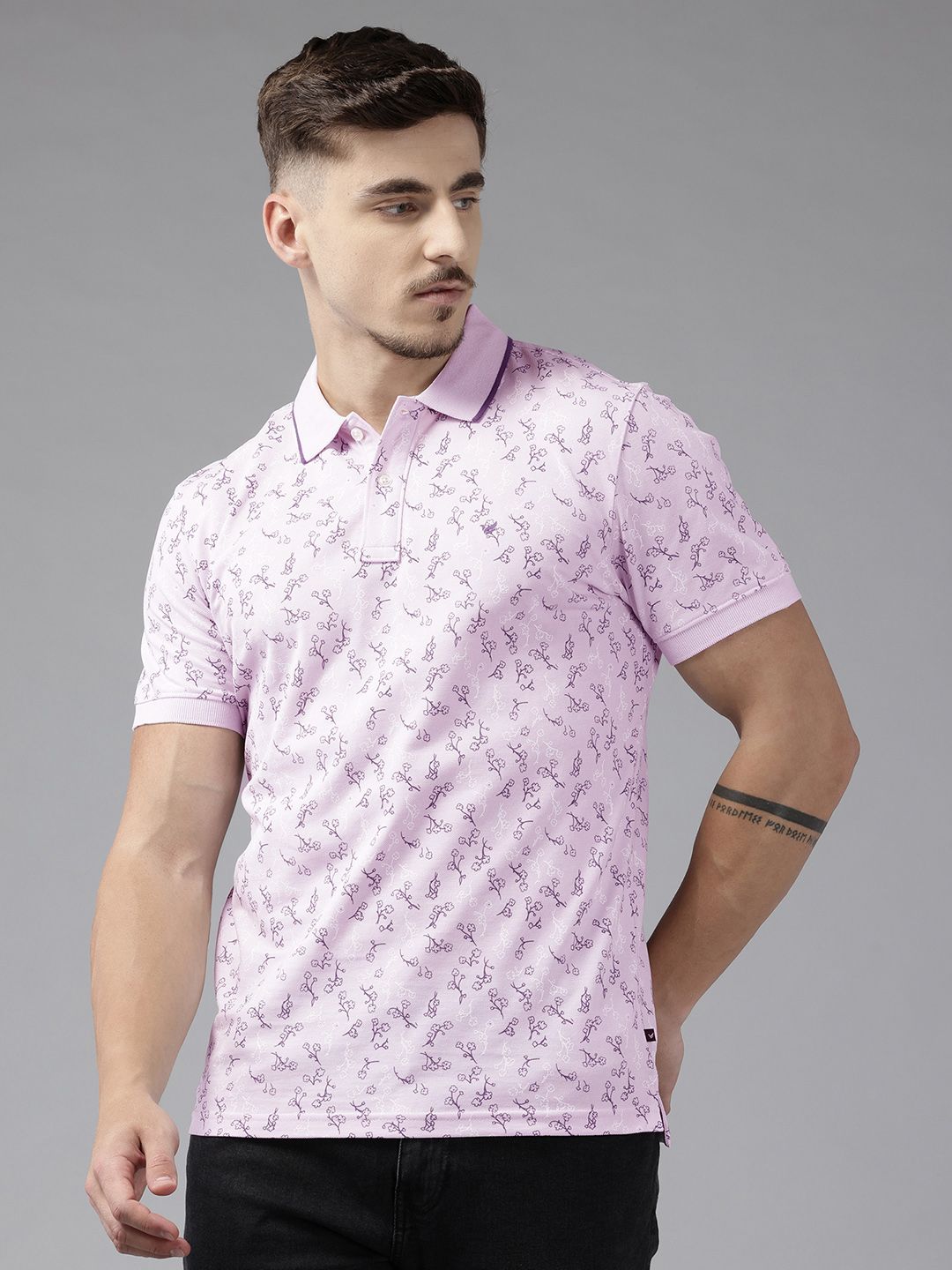 Blackberrys Printed Polo Collar T-shirt