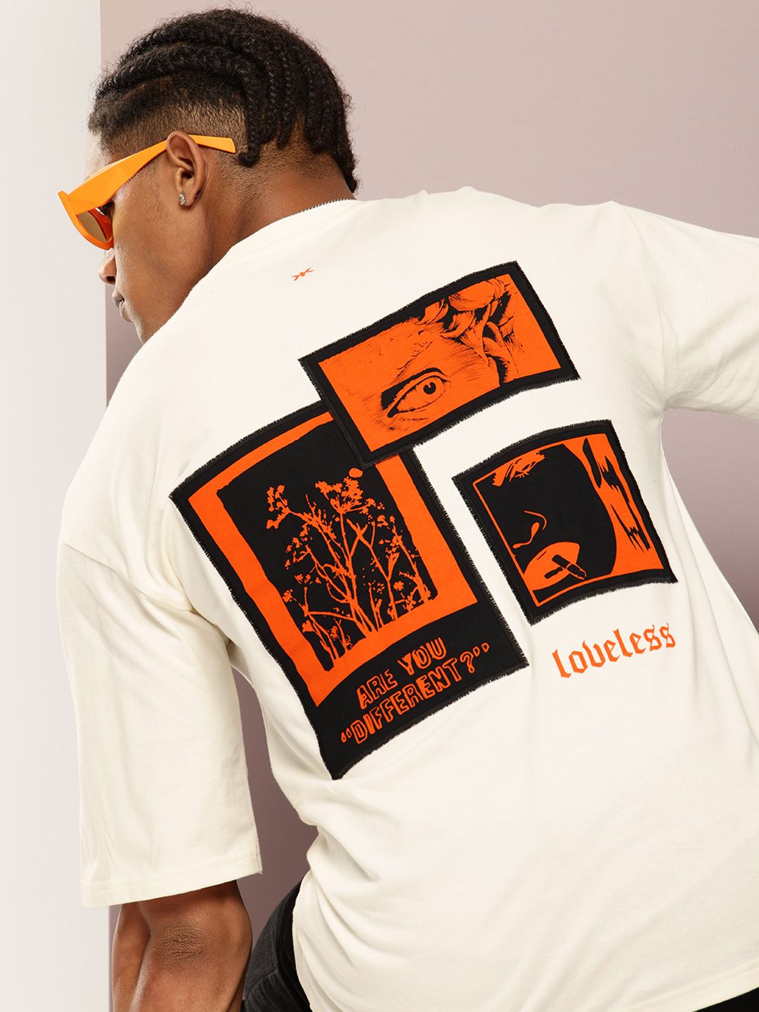 Kook N Keech Printed Drop-Shoulder Sleeves Oversized T-shirt with Pocket