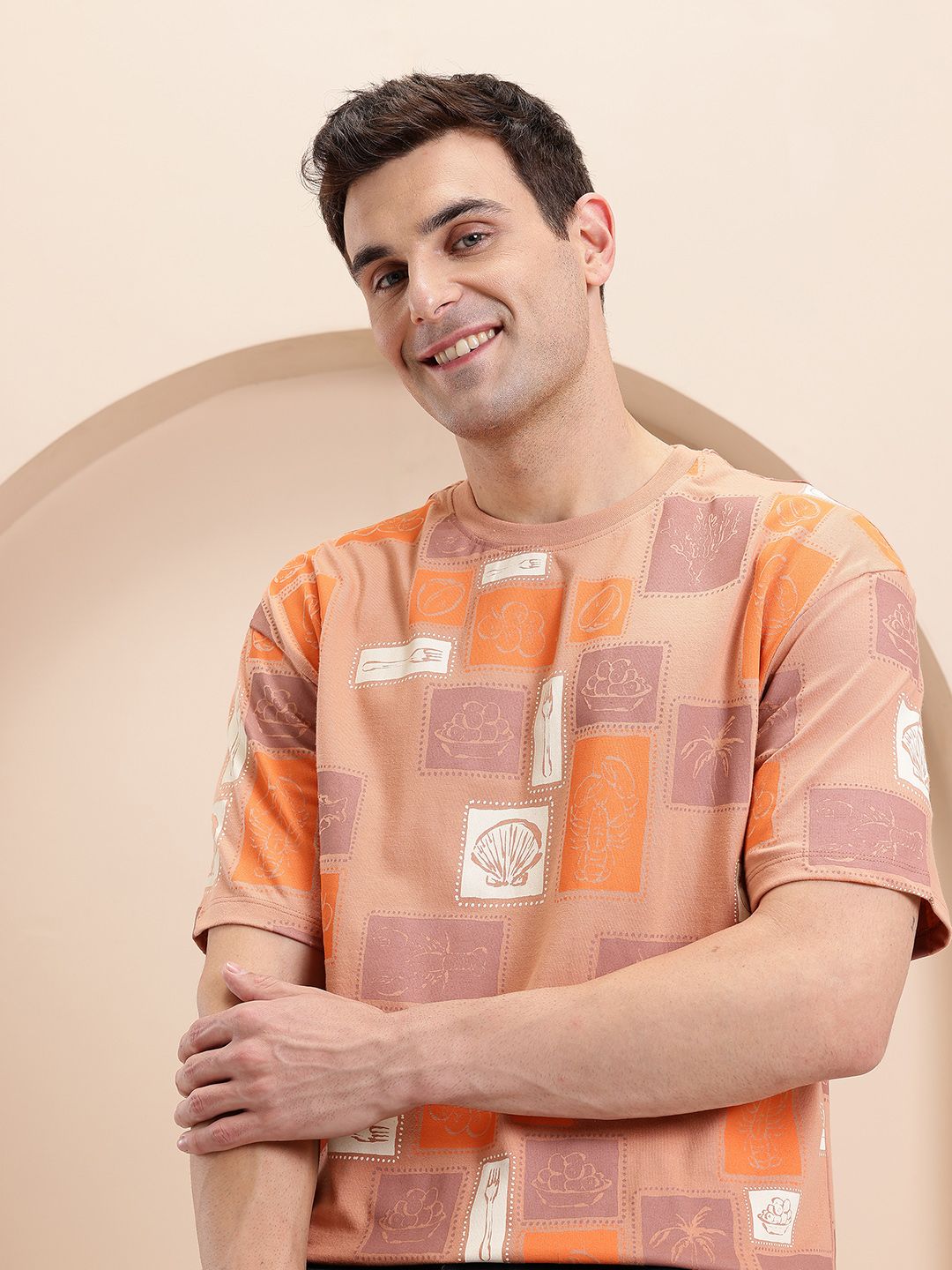 Mast & Harbour Printed Relaxed T-shirt