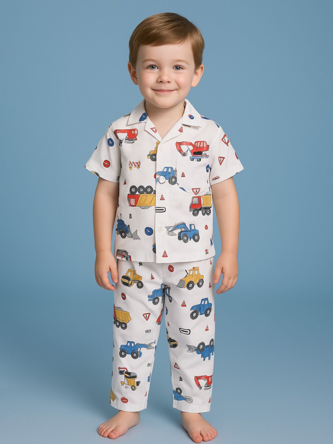 NAUTI KIDZ Pure Woven Cotton Night Suit Set