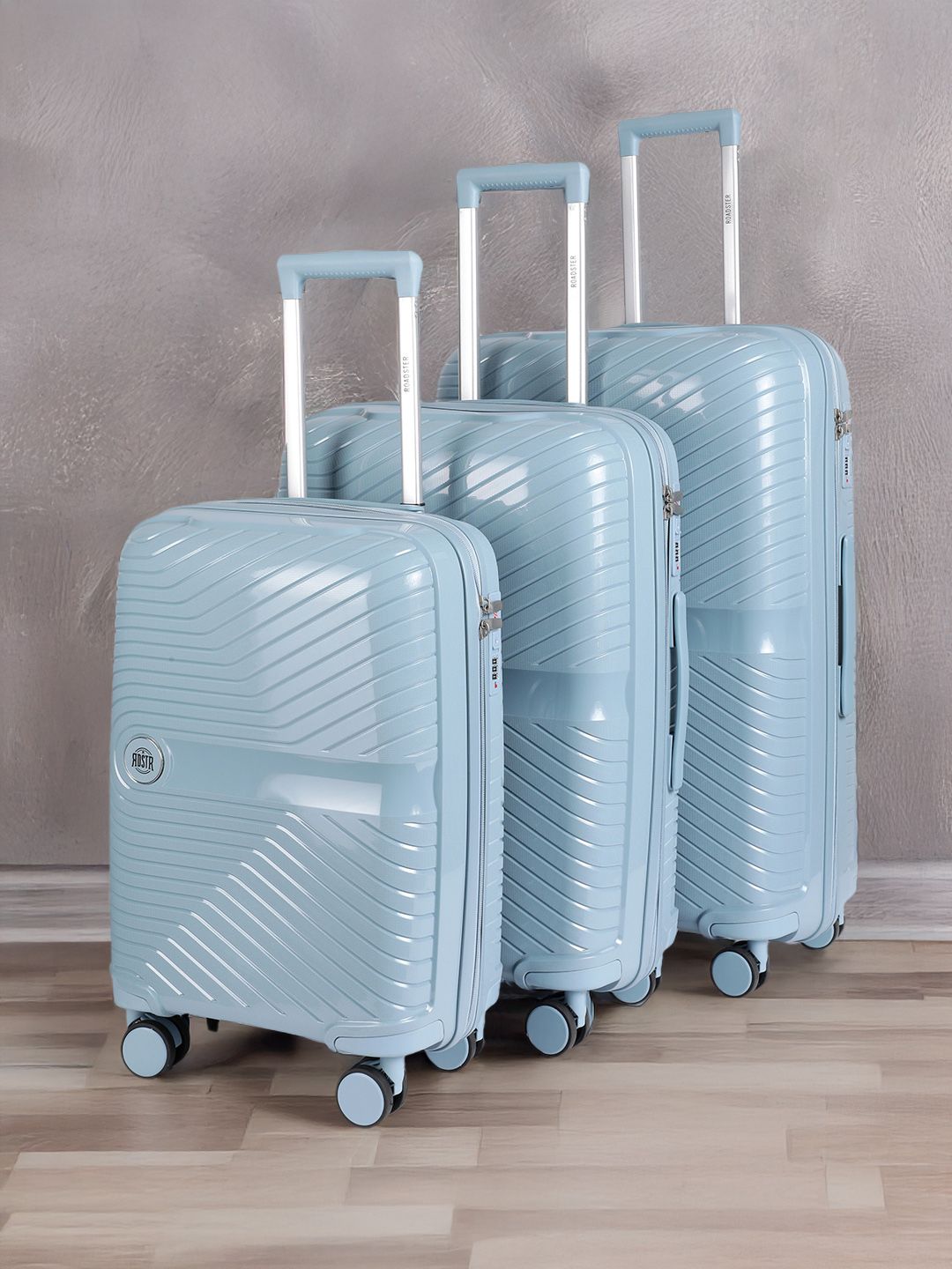 LOCALBONDO サイズXL Buy The Roadster Life Co. Set of 3 Textured Hard Sided Trolley Bag