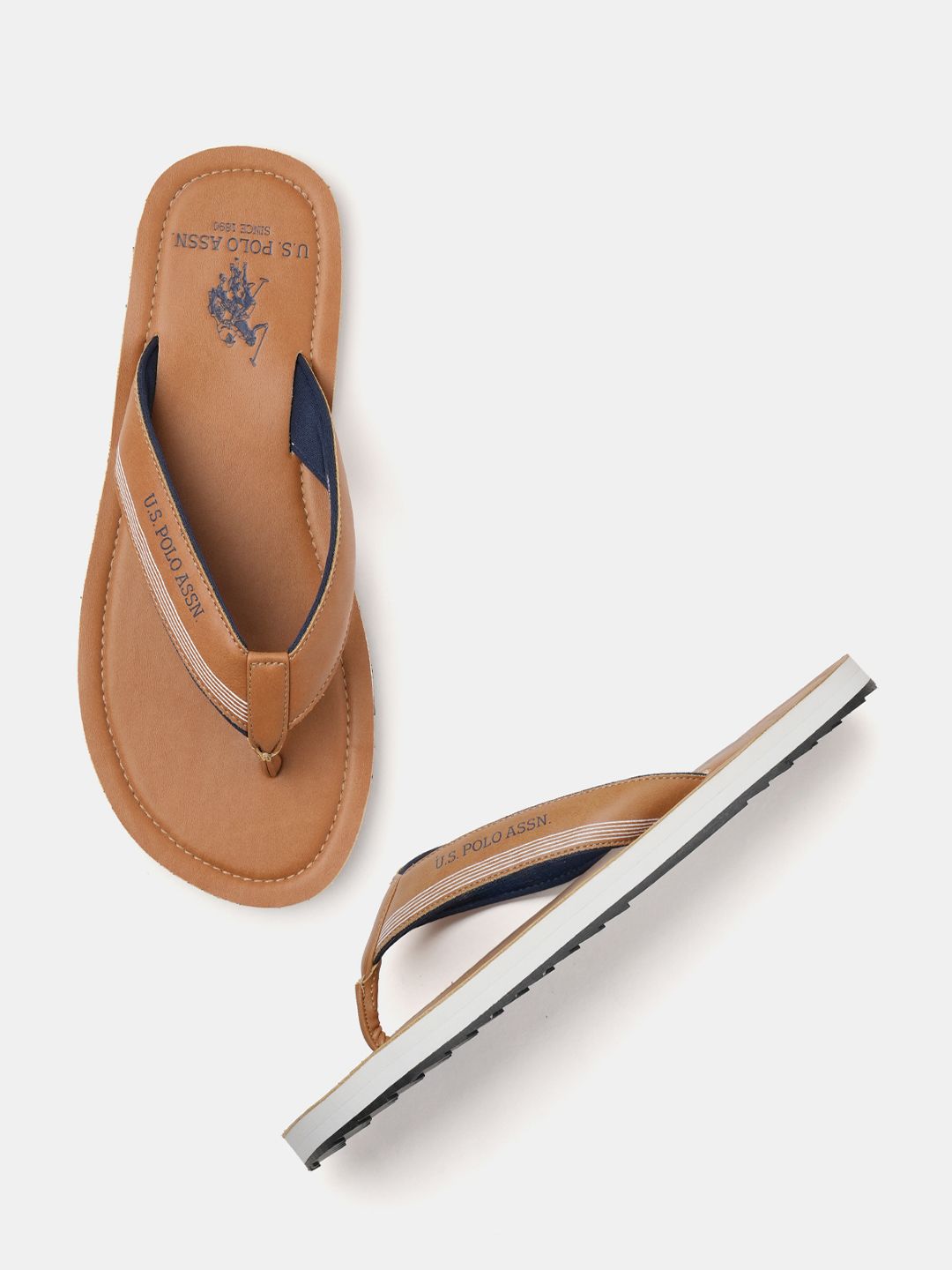 Men Solid Flip Flops U.S. Polo Assn. OVI 3.0 Men Slippers