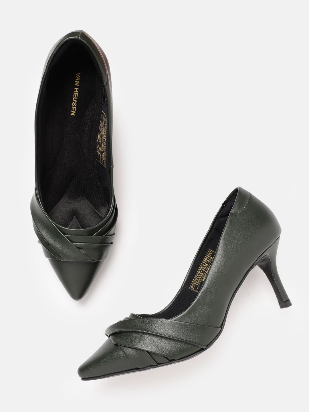 Van Heusen Pointed Toe Slim Heeled Pumps
