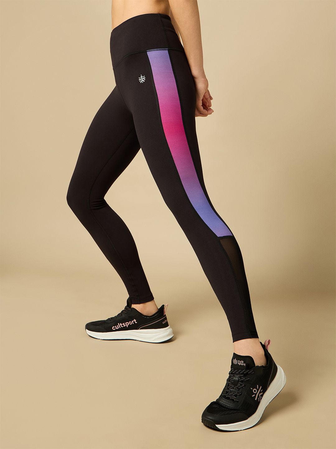 CULT CULT Women Colourblocked Ankle-Length Gym Tights
